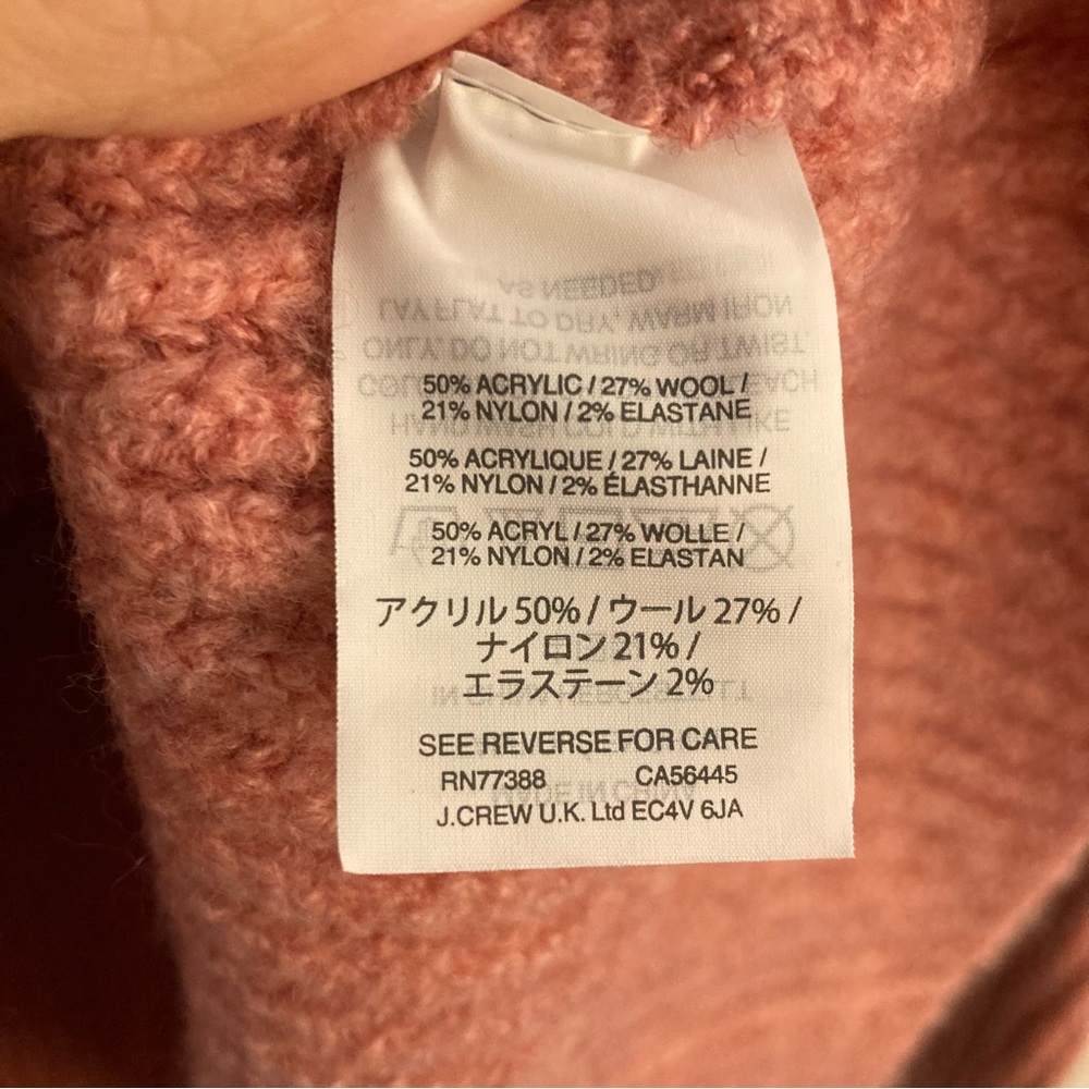 Madewell Dusty Rose Ribbed Mockneck Sweater - Picture 6 of 6